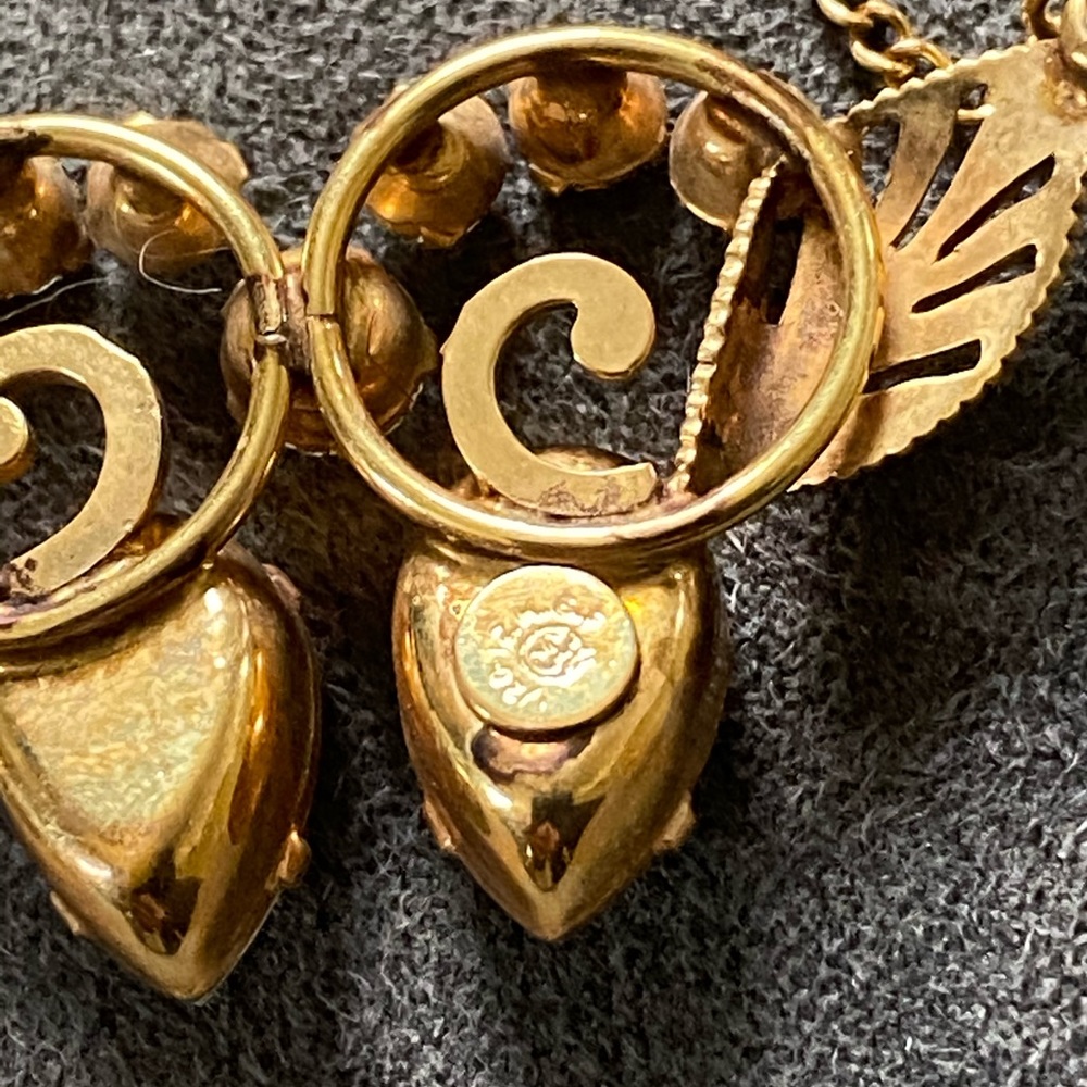 Vintage 14K Gold Filled Necklace & Earring Set - Picture 3 of 7